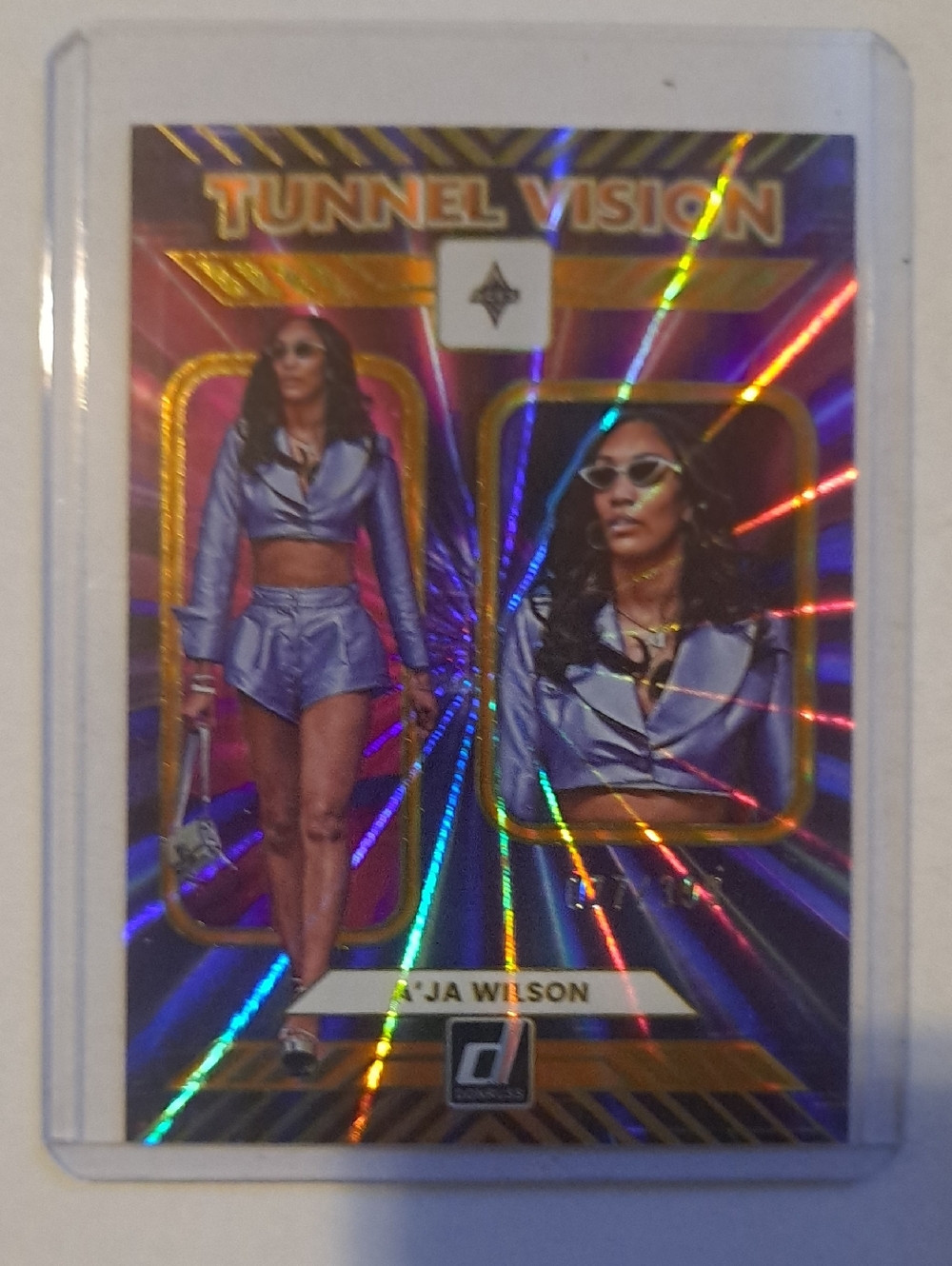 AJIA WILSON Tunnel Vision Holo Basketball Card - Numbered Card 77/399